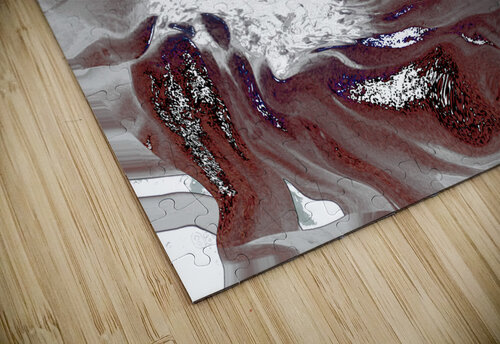 Abstract White and Grey Flowing Daisy Flower  Catriona Roberts Nature Photography and Designs puzzle