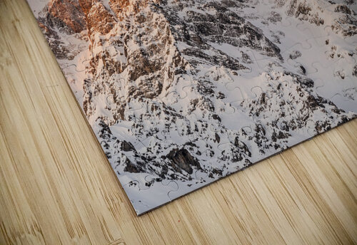 Glacier on top of the Ortler Mountain at sunrise caladoart puzzle