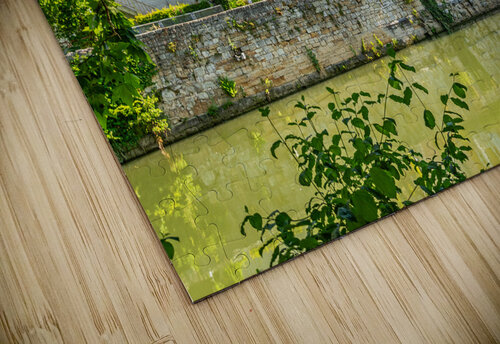 Traditional colourful half-timbered houses at the riverfront of Tübingen Germany  caladoart puzzle