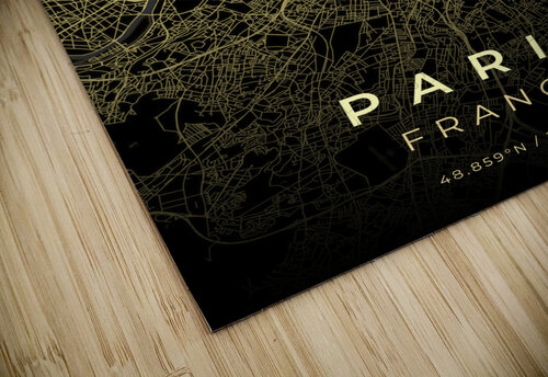 Paris France City Map Print Conceptual Photography puzzle