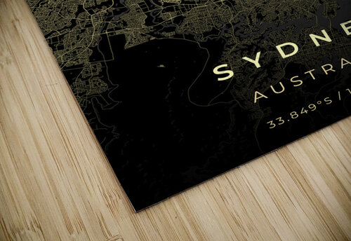 Sydney Australia City Map Print Conceptual Photography puzzle
