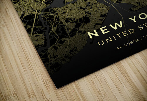 New York City Map Print Conceptual Photography puzzle