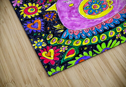 Abstract Psychedelic Floral Doodle Art Birds  Catriona Roberts Nature Photography and Designs puzzle