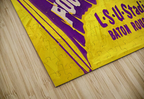1954 LSU Football Ticket Art Remix Row One Brand puzzle