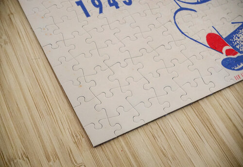 1943 Milwaukee Brewers Art Row One Brand puzzle