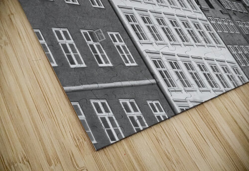 Houses Close By in Denmark B&W Gods Eye Candy puzzle