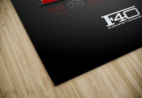 Ferrari F40 Competizione Automotive Print Conceptual Photography puzzle
