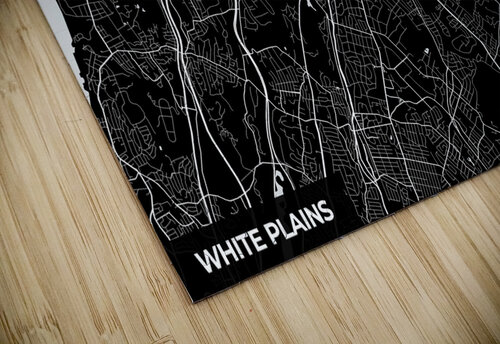 White Plains New York City Map Print Conceptual Photography puzzle