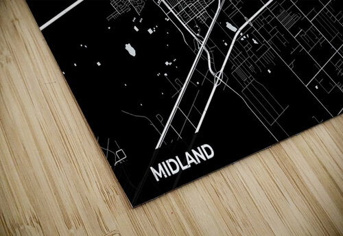 Midland Texas City Map Print Conceptual Photography puzzle