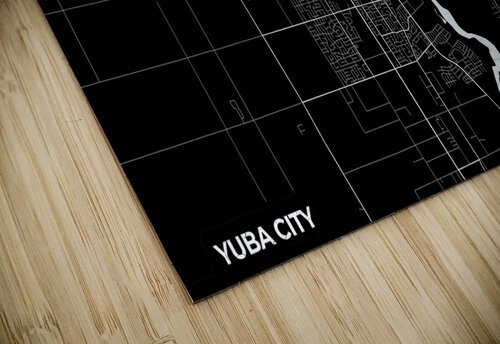 Yuba City California City Map Print Conceptual Photography puzzle