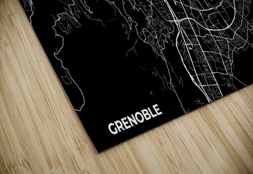 Grenoble France City Map Print Conceptual Photography puzzle