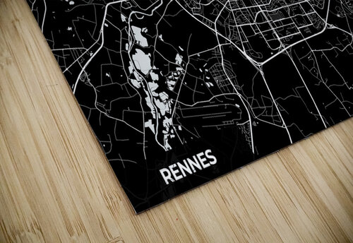 Rennes France City Map Print Conceptual Photography puzzle