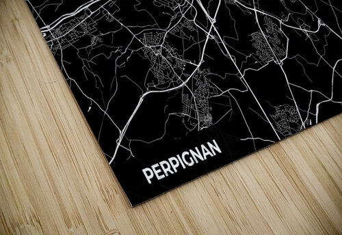 Perpignan France City Map Print Conceptual Photography puzzle