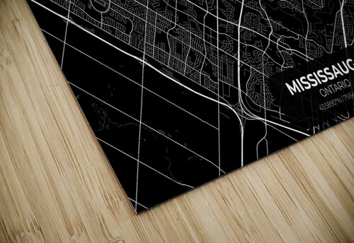 Mississauga Ontario City Map Print Conceptual Photography puzzle
