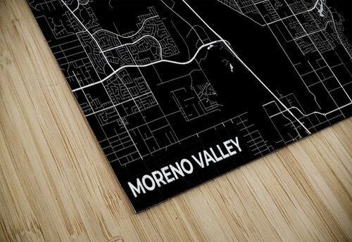 Moreno Valley California City Map Print Conceptual Photography puzzle