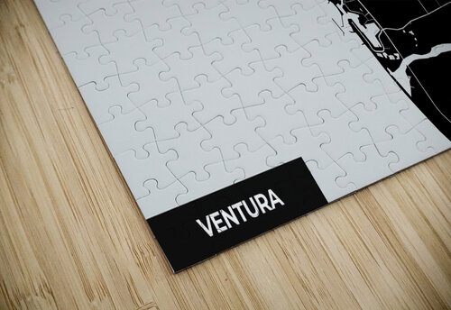 Ventura California City Map Print Conceptual Photography puzzle