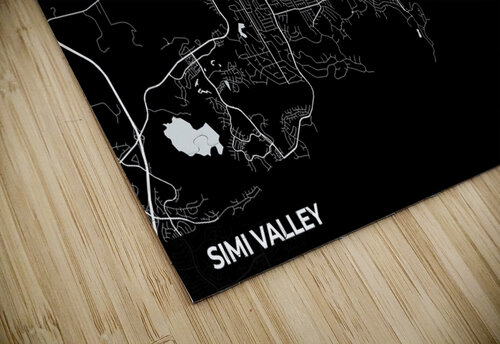 Simi Valley California City Map Print Conceptual Photography puzzle