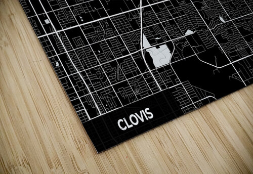 Clovis California City Map Print Conceptual Photography puzzle