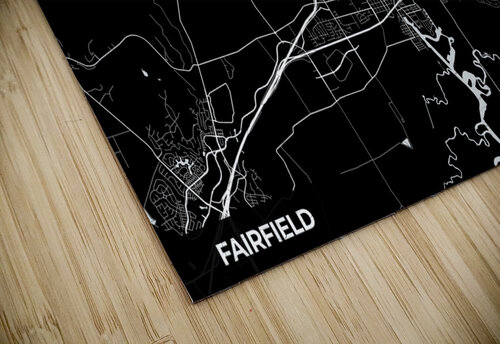 Fairfield California City Map Print Conceptual Photography puzzle