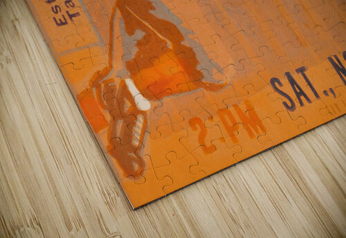 1940 Illinois Football Ticket Art Row One Brand puzzle