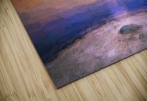 Yellowstone Lake and Geyser Sunset  X101 Rich Franco puzzle