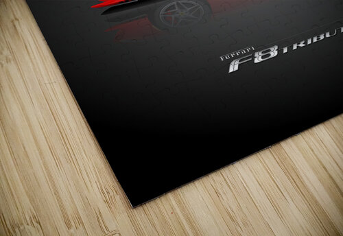 Ferrari F8 Tributo Automotive Print Conceptual Photography puzzle