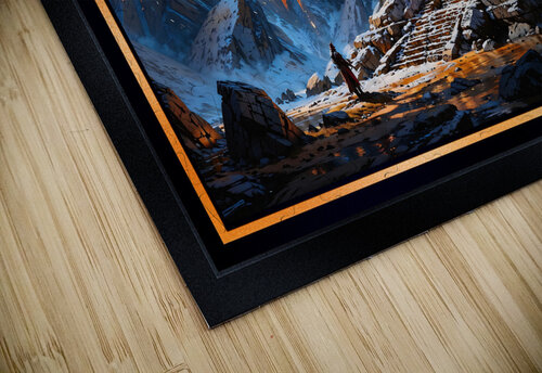 A Mysterious Ancient Temple Hidden In A Snow-Capped Mountain Landscape Awe-Inspiring AI Concept Art by Xzendor7 xzendor7 puzzle