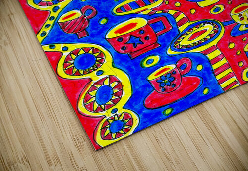 Abstract Doodle Art Colourful Mugs  Catriona Roberts Nature Photography and Designs puzzle