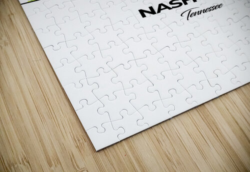 Nashville Tennessee City Skyline Print Conceptual Photography puzzle