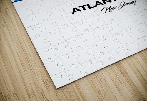 Atlantic City New Jersey City Skyline Print Conceptual Photography puzzle
