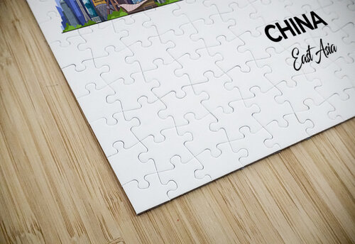 China Skyline Print Conceptual Photography puzzle