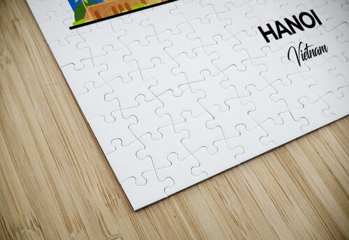 Hanoi Vietnam City Skyline Print Conceptual Photography puzzle