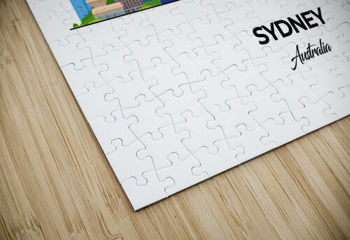 Sydney Australia City Skyline Print Conceptual Photography puzzle