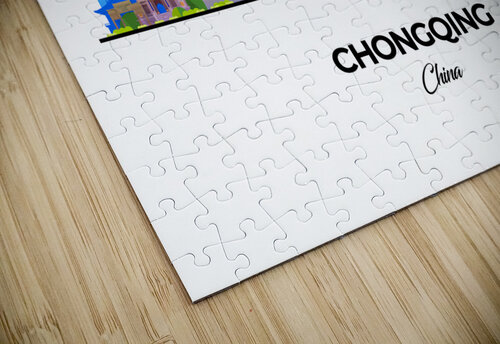 Chongqing China City Skyline Print Conceptual Photography puzzle