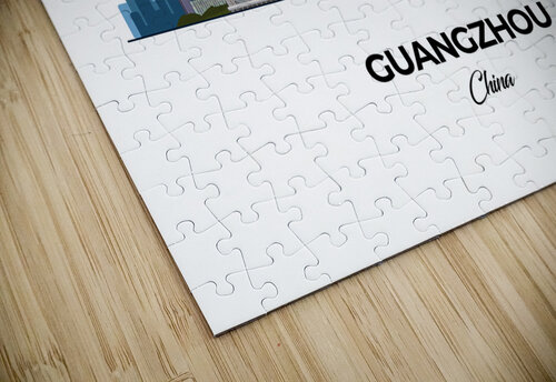 Guangzhou China City Skyline Print Conceptual Photography puzzle