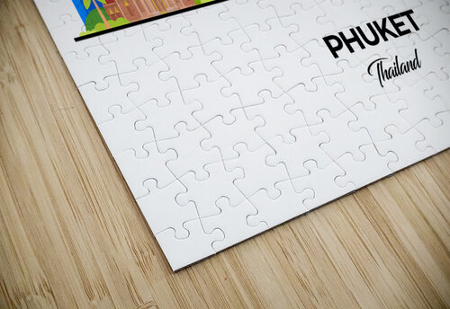 Phuket Thailand City Skyline Print Conceptual Photography puzzle