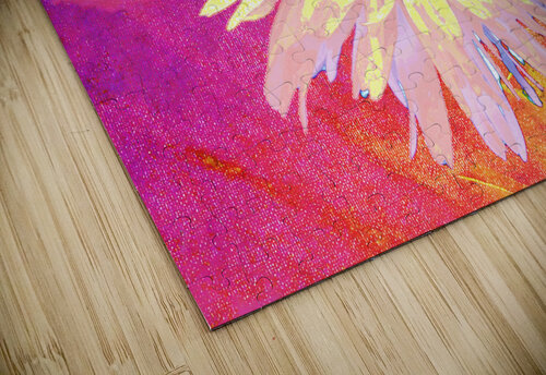 Abstract Vibrant Yellow Daisy Flower Catriona Roberts Nature Photography and Designs puzzle