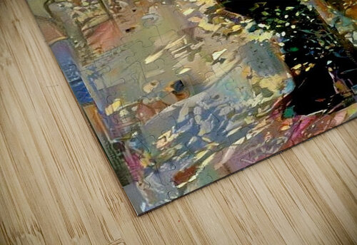 Colorful Abstract Painting of a Couple Dancing   Luciano puzzle