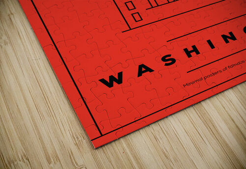 Washington DC Travel Print Conceptual Photography puzzle