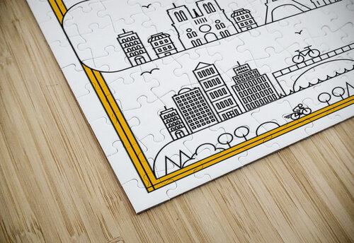 Paris France Travel Print Conceptual Photography puzzle