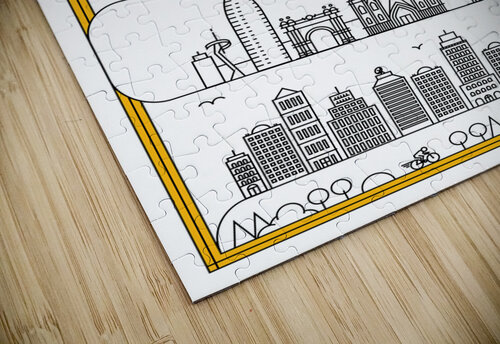 Barcelona Spain Travel Print Conceptual Photography puzzle