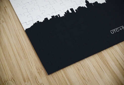Geometric pattern skyline city Arabian Peninsula Conceptual Photography puzzle
