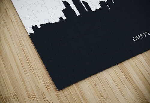Geometric pattern skyline city Arabian Peninsula Conceptual Photography puzzle