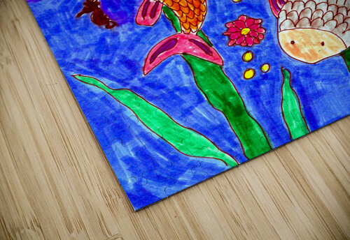 Abstract Doodle Art Fish Catriona Roberts Nature Photography and Designs puzzle