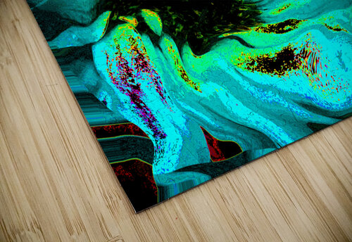 Abstract Daisy in Vibrant Blues and Greens Catriona Roberts Nature Photography and Designs puzzle