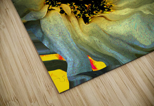 Abstract Daisy in Green and Yellow Catriona Roberts Nature Photography and Designs puzzle