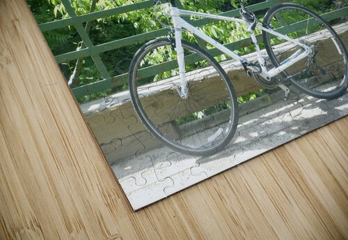 bicycle on ravine bridge Creative Expressions puzzle
