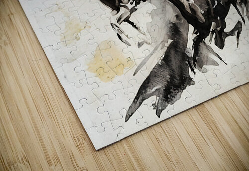 1930 horse racing art remix Row One Brand puzzle