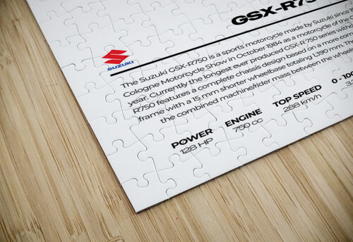 Suzuki GSX R750 Conceptual Photography puzzle