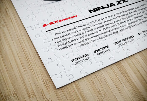 Kawasaki Ninja ZX 10R2 Conceptual Photography puzzle